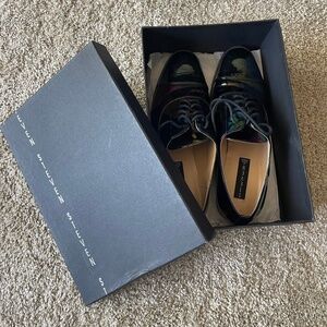 Steven by Steve Madden, Daleaa Black Patent, Iridescent Oxfords